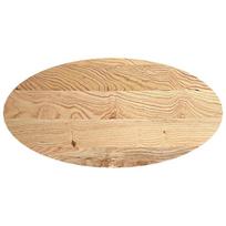 vidaXL Stalviršis, 120x60x2 cm, ąžuolo medienos masyvas, ovalo formos