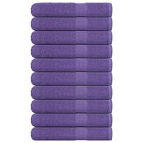 vidaXL Pirties rankšluosčiai, FROGN, 10 vnt., violetiniai, 80x200 cm, 360 g/m²