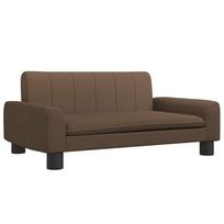 vidaXL Vaikiška sofa, rudos spalvos, 70x45x30cm, audinys
