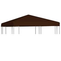 vidaXL Viršutinis pavėsinės uždangalas, rudas, 3x3m, 310 g/m²