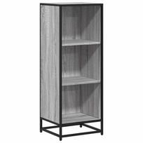 vidaXL knygų spintelė pilka Sonoma 40x35x107,5 cm inžinierinė mediena