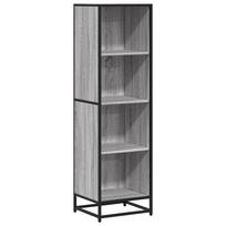 vidaXL knygų spintelė Pilka Sonoma 40x35x139 cm Engineered Wood