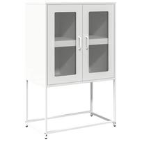 vidaXL Komoda, baltos spalvos, 68x39x107 cm, plienas