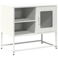 vidaXL Televizoriaus spintelė, baltos spalvos, 68x39x60,5cm, plienas