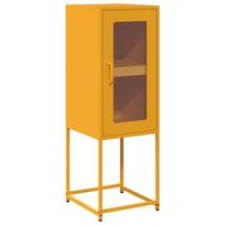 vidaXL indauja garstyčių geltona 36x39x107 cm šaltai valcuotas plienas