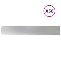 vidaXL Vejos apvadai 50 vnt 15x103 cm Cinkuotas plienas