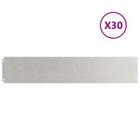 vidaXL Vejos apvadai 30 vnt 20x103 cm Nerūdijantis plienas