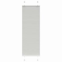 vidaXL klostuota žaliuze šviesiai pilka 50x100 cm audinio plotis