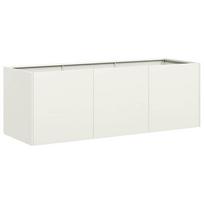 vidaXL Lovelis, baltos spalvos, 120x40x40cm, šaltai valcuotas plienas