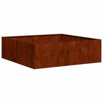 vidaXL Lovelis, rūdžių, 100x100x30cm, oro sąlygoms atsparus plienas