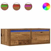 vidaXL Televizoriaus spintelė su LED, medienos, 75x35,5x25 cm
