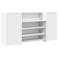 vidaXL Registratūros stalas, baltas, 200x50x103,5 cm, inžinerinė mediena