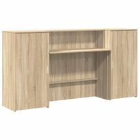 vidaXL Registratūra, sonoma ąžuolo, 200x50x103,5 cm, apdirbta mediena