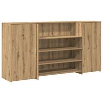 vidaXL Registratūra, artisano, 200x50x103,5 cm, apdirbta mediena