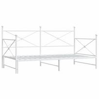 vidaXL kušetė be čiužinio Balta 100x190 cm Plieninė