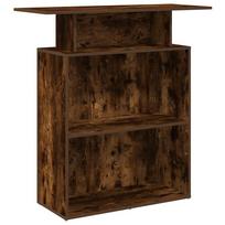 vidaXL Registratūra, dūminio ąžuolo, 100x40x104 cm, apdirbta mediena