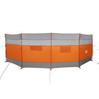 vidaXL Stovyklavimo uždanga nuo vėjo, pilka ir oranžinė, 510x153 cm