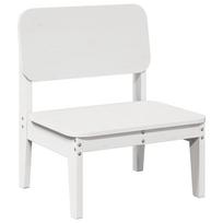 vidaXL sodo kėdė Balta 60x52,5x72 cm Pušies masyvo
