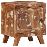 vidaXL Spintelė prie lovos 40x32x46 cm Regeneruota medžio masyvo