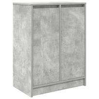 vidaXL Spintelė batams, betono pilka, 57x34x76 cm, apdirbta mediena