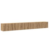vidaXL 3 dalių sieninis televizoriaus spintelės komplektas Artisan Oak