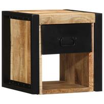 vidaXL Spintelė prie lovos 40x35x40 cm Tvirtas neapdorotas medis Mango