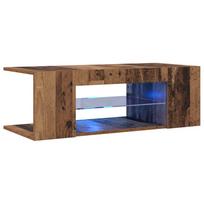 vidaXL televizoriaus spintelė su LED lemputėmis Old Wood
