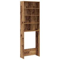 vidaXL Skalbimo mašinos spintelė Old Wood 64x24x190 cm