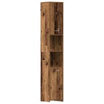 vidaXL Vonios Spintelė Sena Mediena 30x30x183,5 cm Inžinierinė mediena