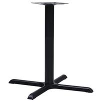 vidaXL Bistro stalo koja, juodos spalvos, 76x76x72cm, ketus