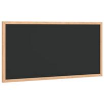 vidaXL Kreidinė lenta su pušies masyvo rėmu, juoda, 60x30 cm