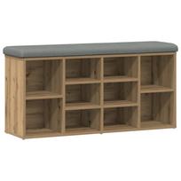 vidaXL Batų suoliukas Artisan ąžuolas 102x32x50 cm inžinerinė mediena
