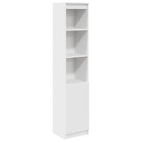 vidaXL Komoda, baltos spalvos, 37,5x35x180 cm apdirbta mediena