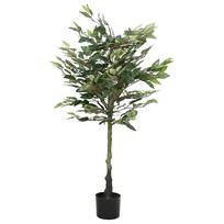 vidaXL Dirbtinis fikusas, žalios spalvos, 130cm, 480 lapai