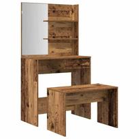 vidaXL tualetinio staliuko komplektas Old Wood Engineered Wood