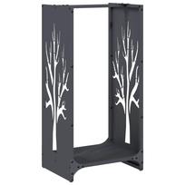 vidaXL Stovas malkoms, 40x30x80 cm, šaltai valcuotas plienas