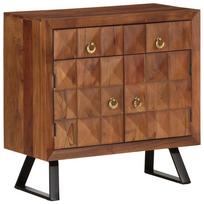 vidaXL stalčių spintelė medaus ruda 70x35x70 cm akacijos masyvo
