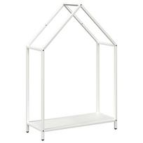 vidaXL Malkų lentyna, baltas, 60x25x90 cm, šaltai valcuotas plienas