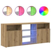 vidaXL televizoriaus spintelė su LED lemputėmis Artisan ąžuolas
