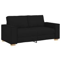 vidaXL Dvivietė sofa, juoda, 180x78x84 cm, audinys