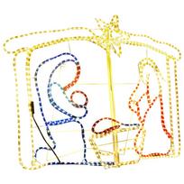 vidaXL Kalėdų dekoracija Kristaus gimimas, 116x41x87cm, 240 LED