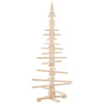 vidaXL Medinė Kalėdų eglutė dekoracijai, 150 cm, pušies masyvas