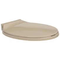 vidaXL Klozeto sėdynė su soft-close mechanizmu, smėlio spalvos, ovali