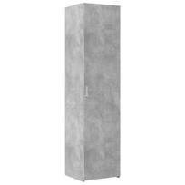 vidaXL Komoda, betono pilkos spalvos, 45x42,5x185cm, apdirbta mediena