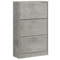 vidaXL Spintelė batams, betono pilka, 63x24x103cm, apdirbta mediena