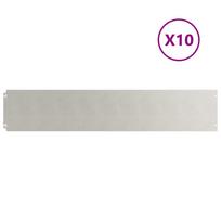 vidaXL Vejos apvadai 10 vnt 20x103 cm Nerūdijantis plienas