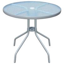 vidaXL Bistro stalas, pilkas, plienas, 80x71cm