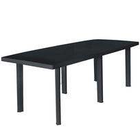vidaXL Sodo stalas, antracito spalvos, 216x90x72cm, plastikas