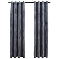 vidaXL Naktinės užuolaidos, 2vnt., antracito, 140x225cm, aksomas