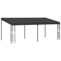 vidaXL Prie sienos montuojama pavėsinė, antracito, 6x3x2,5m
